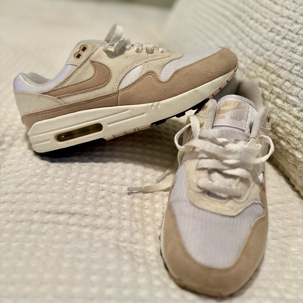 Nike Air Max Cream and White Sneakers